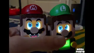 Bored smashing lego Mario and Luigi