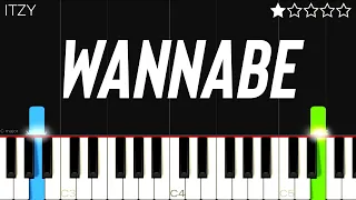 ITZY "WANNABE" | EASY Piano Tutorial