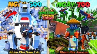 700 NGÀY XÂY DỰNG SỞ THÚ KỲ DIỆU TRONG MINECRAFT - KHAI PHÁ NAM CỰC VÀ SÔNG AMAZON!