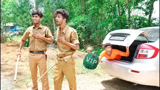 Funniest Fun Amazing videos mustEntertainment Police daku funny video 2022 #Megha Comedy