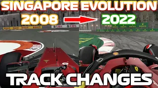 EVOLUTION OF THE F1 SINGAPORE GP 2008 - 2022