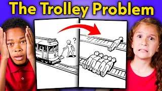 Kids React to The Trolley Problem! | Kids REACT