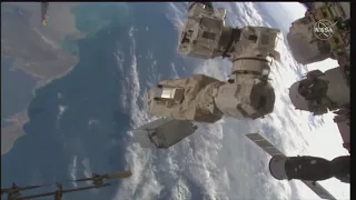 Spacewalk with NASA astronauts outside the International Space Station