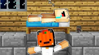 Paso 24 HORAS en la CASA de mi AMIGO BEBE NOOB en MINECRAFT 😂 ¿SE DIO CUENTA? TIIKO Y BEBE NOOB