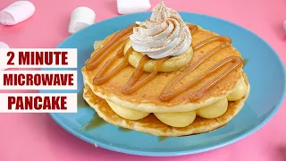 1 Minute Microwave Pancakes! Perfect Pancakes in 1 minute