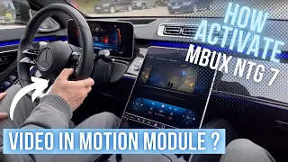 MBUX NTG 7 Video in Motion Module