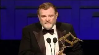 Brendan Gleeson accepts Domhnall Gleeson's Rising Star Award - IFTA 2011