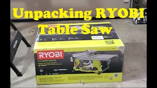 Unpacking RYOBI Table Saw