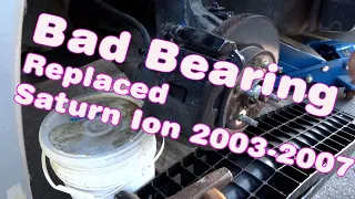 Saturn Ion Front Wheel Bearing Replacement 2003 07