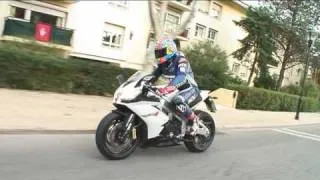 Aprilia RSV4 on the road