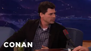 Max Brooks Kept His Minecraft Novel A Secret From His Son | CONAN on TBS