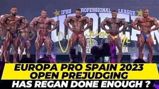 EUROPA PRO SPAIN 2023 OPEN BODYBUILDING PREJUDGING + HAS REGAN DONE ENOUGH TO BEAT NATHAN ?