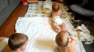 Triplet Babies Racing