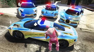 I Used TikToks To Steal Rare Police Cars in GTA 5