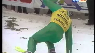 Kazuyoshi Funaki - 99.0 m (fall) - Planica 1994/95