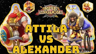 ATTILA VS ALEX TESTS - RiSE OF KINGDOMS