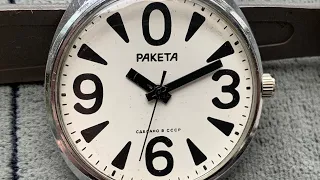 Collectible Watch RAKETA Big Zero 2609ha classic famous original model PChZ made in USSR/Ракета uhr