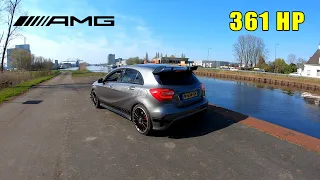 MERCEDES A45 AMG 361HP POV City Drive by Fanatic Drivers