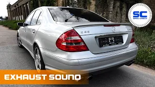 Mercedes E55 AMG V8 Kompressor 476PS Exhaust Sound TEST