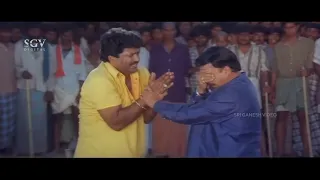 Dr. Vishnuvardhan Teach Lesson to Charan Raj Very Emotional Scene | Soorappa Kannada Movie Part-11