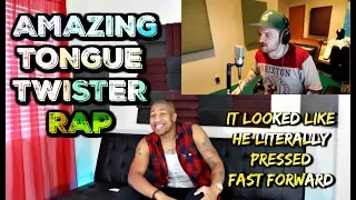 WTF!!!💯🔥 AMAZING TONGUE TWISTER RAP (I bet you can't say this!!!!) Reaction