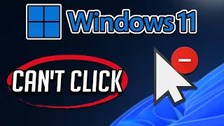 Windows 11 Can't Click | How to Fix Mouse Can Not Click Problem in Windows 11