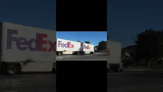 Truck Barstow Double Trailer Fed Ex #0115 #shorts