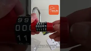 SinLife 4/5 digit number password lock reset password
