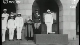 BURMA: Ceremony of the proclamation of King George VI in Rangoon (1937)