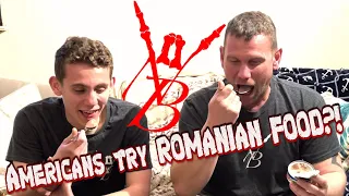 Americans Try Romanian Snacks! (We ate DUCK LIVER?!)
