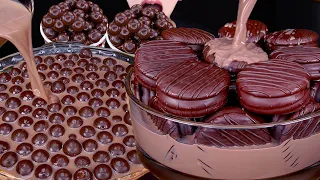 ASMR CHOCO PIE CHOCOLATE MILK MALTESERS MAGNUM ICE CREAM NUTELLA DESSERT MUKBANG 먹방咀嚼音 EATING SOUNDS