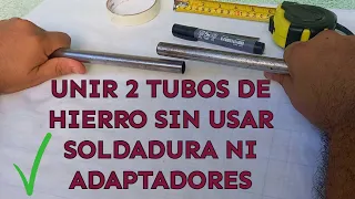 Unir 2 Tubos De Hierro Sin Usar Soldaduras Ni Camisas - Casero Ideas Creativas No welds