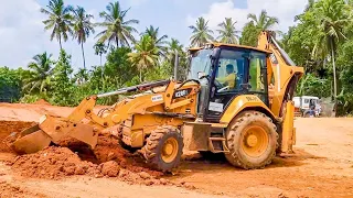 Good Job Caterpillar 428F Backhoe Loader Best at Working On Highway Construction 2023