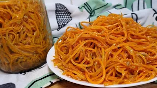 Морковь по-корейски)самая вкусная морковка за 10 минут!!!