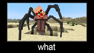 Minecraft wait what meme part 274 (Scary Spider Villager)
