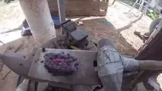 Crafting Damascus Steel from Old Chainsaw-Chain