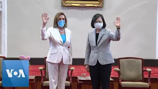 US House Speaker Nancy Pelosi Meets Taiwan President Tsai Ing-wen