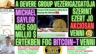 Bitcoin Hírek (943) - A Devere Group vezérigazgatója szerint ezért Jó Akciósan Venni 🧐