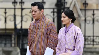 King & Queen Of Bhutan Attending Coronation Of King Charles III & Queen Camilla Of UK|King Of Bhutan