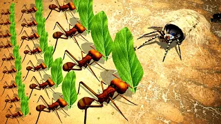 Leaf Cutter Ant SHIELD WALL Defends our Colony From Spiders in Empires of the Undergrowth Update!