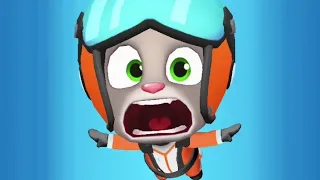 Talking Tom Sky Run Pilot Tom new outfit unlocked GAMEPLAY Android ios