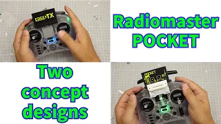 Two concept designs for Radiomaster POCKET