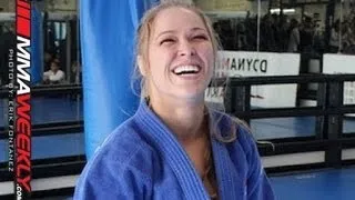 Ronda Rousey Warms Up by Tossing a Jiu-Jitsu Black Belt