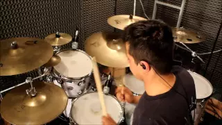 van halen - jump - drum cover (drumless track)