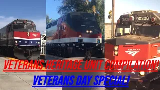 VETERANS DAY SPECIAL! Amtrak Veterans Heritage Unit Compilation - F40 #90208 and P42 #42