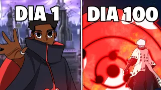 SOBREVIVI 100 DIAS COMO AKATSUKI NO NARUTO JEDY MINECRAFT O FILME