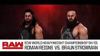 WWE 2K20 Roman Reigns Vs. Braun Strowman| Realistic Graphics Gameplay Full HD| WWE 2K20 Gameplay #1