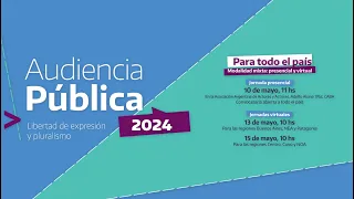 Audiencia Pública 2024 (segunda jornada)