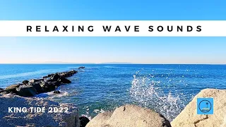 20 min ocean waves from Cabrillo Beach, CA - King Tides 2022. Relax & Escape for an afternoon break!