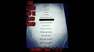 KING GIZZARD AND THE LIZARD WIZARD- 5-21-22- KEMBA Live!- Columbus, OH- Full Set- AUDIO ONLY